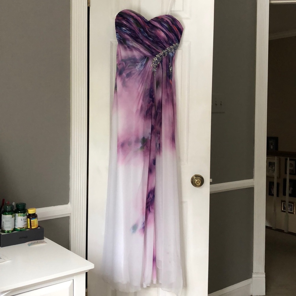 LA FEMME FLORAL PROM DRESS SIZE 0